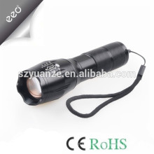 T6 LED Flashlight Zoomable Focus Torch by 1*18650 or 3*AAA flashlight